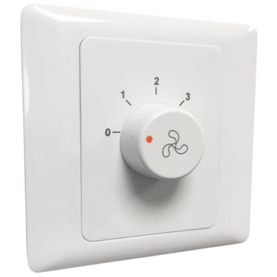Blauberg aan/uit regelaar voor ventilatoren met meerdere snelheden - inbouw - 3 standen