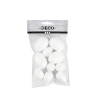 Eieren Creativ Company styropor 6 stuks 25x23mm 6 stuks 35x48mm wit - thumbnail