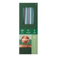 Bolsius gotische kaars 245/24 doos 4 Metallic Blauw - thumbnail