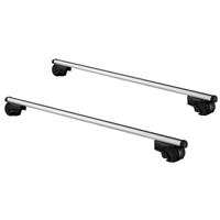 Twinny Load Dakdragerset 124 cm aluminium zilver - thumbnail