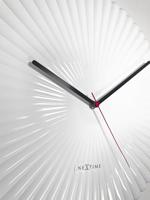 Wandklok 40 cm - Stil - Wit/Groen - Polyresin - NeXtime 'Mousse' - thumbnail