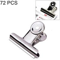 72PCS 31 mm zilveren metalen roestvrij stalen ronde Clip Notes brief paperclip Office Bind Clip - thumbnail
