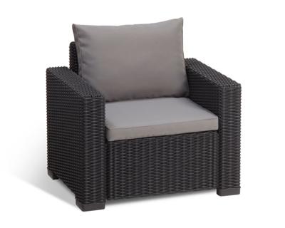 California loungestoel 1 zits antraciet (2 stuks)
