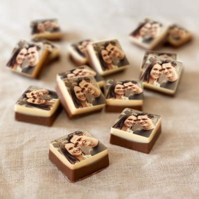 Chocolade bonbons met foto