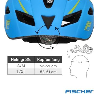 FISCHER FAHRRAD Urban Montis Fietshelm Blauw Confectiemaat: L/XL Hoofdomvang: 58-61 cm FISCHER FAHRRAD Urban Montis Fietshelm Blauw Confectiemaat: L/XL Hoofdomvang: 58-61 cm