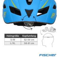 FISCHER FAHRRAD Urban Montis Fietshelm Blauw Confectiemaat: L/XL Hoofdomvang: 58-61 cm - thumbnail