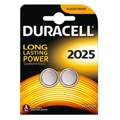 Duracell Specialty 2025 Lithium knoopcelbatterij, verpakking van 2