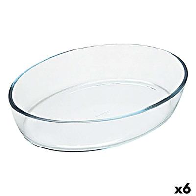 Ovenschaal Pyrex Classic Vidrio Transparant Glas Ovaalvormig 35 x 24 x 7 cm (6 Stuks)