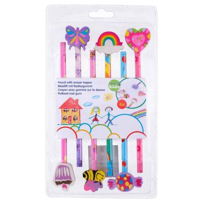 Potloden met Gum, 6st. Potloden met Gum, 6st.