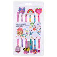 Potloden met Gum, 6st. - thumbnail