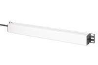 Digitus DN-95441 19 inch 19inch-patchkast Geaarde contactdoos Incl. 2 metalen houders, Overspanningsbescherming Zilver, Zwart - thumbnail