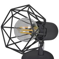 VidaXL Wandlampen 2 st met led industriële stijl zwart - thumbnail