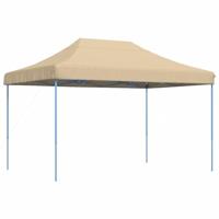 Partytent inklapbaar pop-up 410x279x315 cm beige - thumbnail