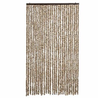 VidaXL Vliegengordijn 118x220 cm chenille beige en bruin