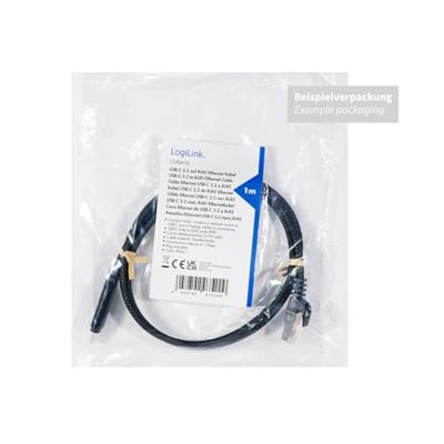 LogiLink USB 3.2 Gen 1 (USB 3.0) Adapterkabel [1x USB-C USB 3.2 (Gen 1) - 1x RJ45-stekker 8p8c] CU0413 3.00 m