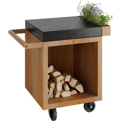 OFYR Mise en Place Table 65 PRO Corten - Ceramic Dark Grey