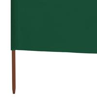 VidaXL Windscherm 3-panelen 400x80 cm stof groen - thumbnail