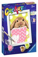 Ravensburger Creart schilderen op nummer - konijntje beker - thumbnail