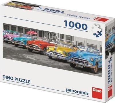 DinoToys Dino puzzel - panorama classic cars op cuba - 1000 stukjes DinoToys Dino puzzel - panorama classic cars op cuba - 1000 stukjes