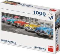 DinoToys Dino puzzel - panorama classic cars op cuba - 1000 stukjes - thumbnail
