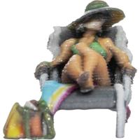 NOCH 10430 H0 Vrouw in ligstoel figuren Geverfd, Zittend - thumbnail