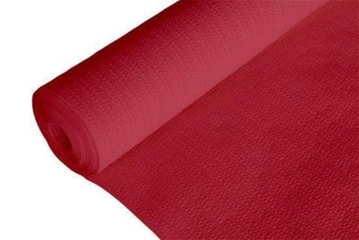 Tafelkleed damast papier 118cm x8 m ter bordeaux 1 rol
