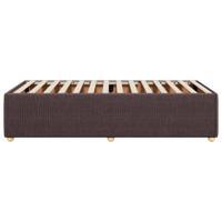 Bedframe zonder matras 90x200 cm stof donkerbruin - thumbnail