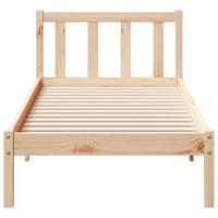 Bedframe extra lang zonder matras massief grenenhout 80x210 cm - thumbnail