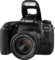 Canon EOS 77D + 18-55mm F4.0-5.6 IS STM SLR camerakit 24,2 MP CMOS 6000 x 4000 Pixels Zwart - thumbnail