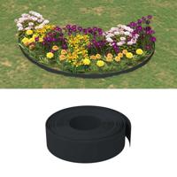 VidaXL Tuinrand 10 m 15 cm polyetheen zwart - thumbnail