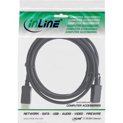 InLine 17211P DisplayPort kabel 1,5 m Zwart