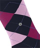 Burlington Queen Hoge Dames Sokken - Biologisch katoenen Dames kousen met ruit print - thumbnail