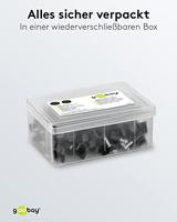Goobay Kabelclip 8mm rond zwart box(100) - 4113233 - thumbnail