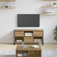 TV-kast Ambachtelijk eiken 100 x 36 x 49,5 cm Bewerkt hout - thumbnail