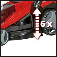 Einhell Power X-Change GE-CM 36/43 Li M (2x4,0Ah) Accu-grasmaaier Accu Incl. accu, Incl. oplader, T-greep, Mulchfunctie, In hoogte verstelbare greep met - thumbnail