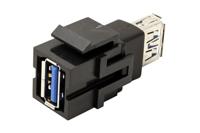 Bachmann 917.120 USB A/A 3.0 Keystone Module, Zwart - thumbnail
