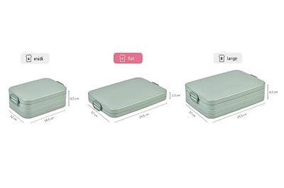 Lunchbox flat Nordic sage Mepal - Mepal Lunchbox flat Nordic sage Mepal - Mepal