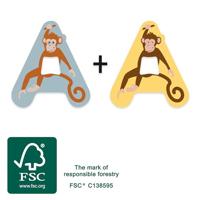 Small Foot - houten dieren kinderletter - a - thumbnail