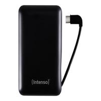 Intenso XC10000 Powerbank 10000 mAh LiPo USB-A, USB-C Zwart Statusweergave - thumbnail