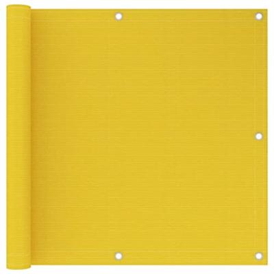 VidaXL Balkonscherm 90x600 cm hdpe geel