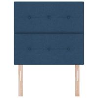 LED Hoofdbord met LED-striplichten Blauw 90 cm Polyester - thumbnail