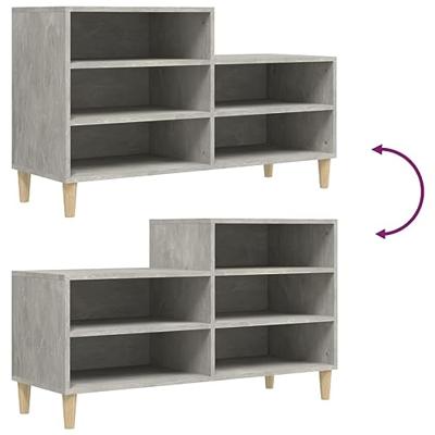 VidaXL Schoenenkast 102x36x60 cm bewerkt hout betongrijs