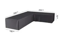 Loungesethoes hoekset rechts 330x255x100xH70 cm AeroCover - Aerocover - thumbnail