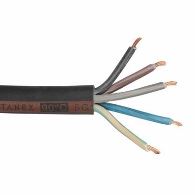 Rubber kabel 5 x 4mm² Nexans H07RN-F ECA rol 50 meter meter neopreen 230V Titanex® PLUS