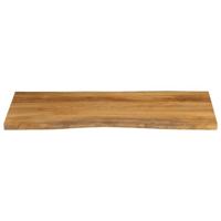 Tafelblad met natuurlijke rand 110x60x2,5 cm massief mangohout - thumbnail
