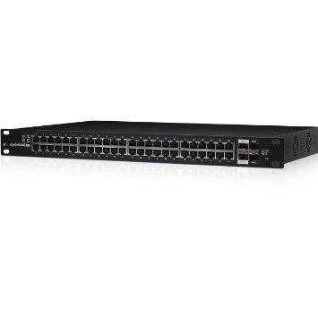 EdgeSwitch 48 Lite - Switch - Beheerd - 48 x 10/100/1000 + 2 x SFP + 2 x SFP+ - rack-uitvoering - zwart EdgeSwitch 48 Lite - Switch - Beheerd - 48 x 10/100/1000 + 2 x SFP + 2 x SFP+ - rack-uitvoering - zwart