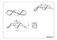 Trio Led plafondlampPerugia wit - R67091131 - thumbnail