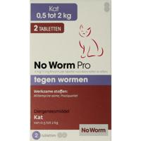 No Worm Pro Kleine Kat & Kitten 2 tabletten - thumbnail