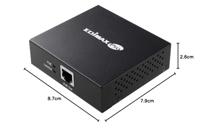 Edimax GP-101ET Network transmitter Zwart 10,100,1000Mbit/s netwerkextender - thumbnail