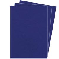 Fellowes omslagen, ft A4, karton lederlook, 250 micron, pak van 25 stuks, blauw - thumbnail